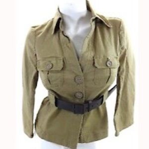 OBR Khaki Outback Jacket with Belt, M